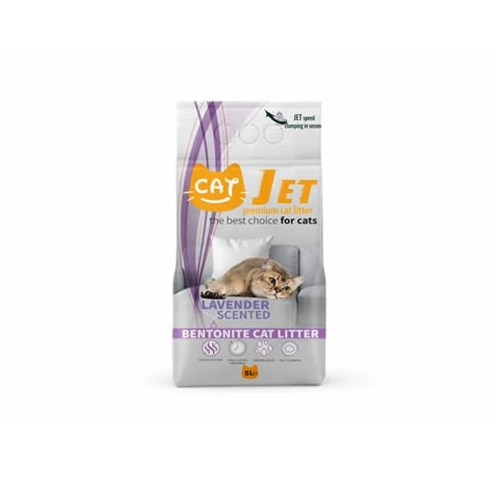 Jet Кошачий Наполнитель 10л с Ароматом лаванды