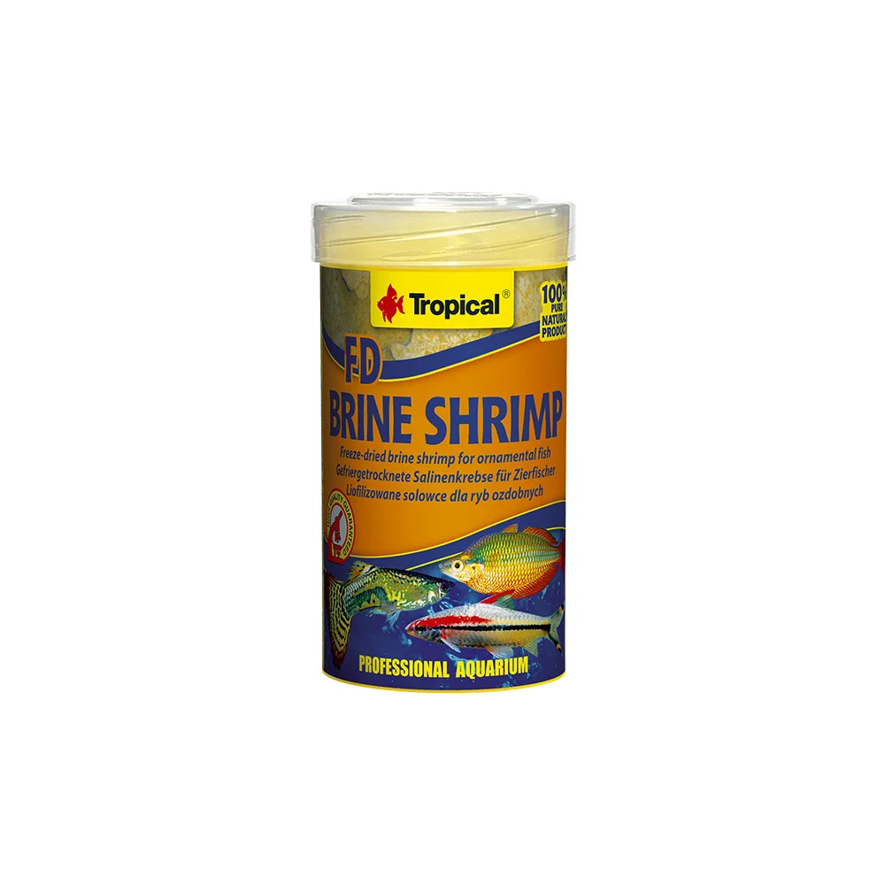 Tropical fd brine shrimp 100ml/8qr