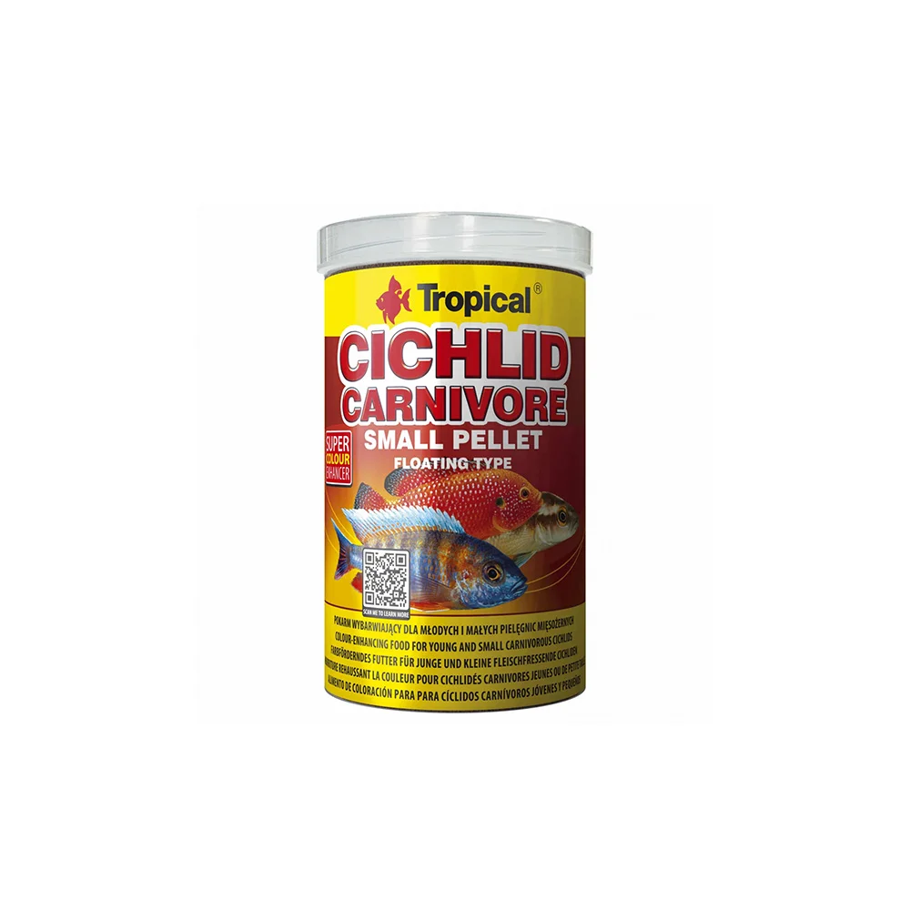 Tropical cichlid carnivore small pellet 250ml \90qr
