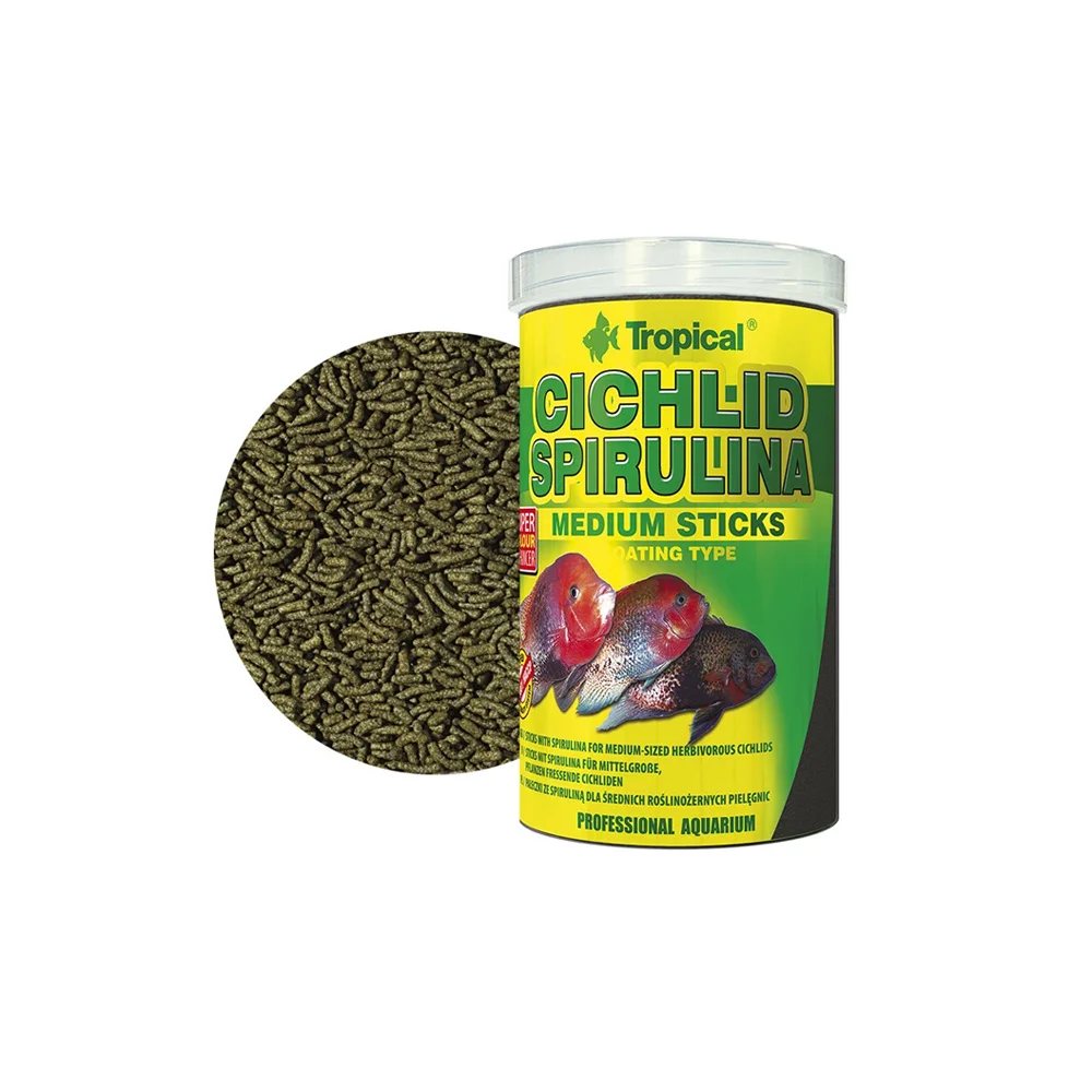 Tropical cichlid spirulina medium sticks 250ml /90qr