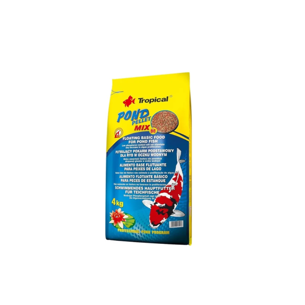 Tropical koi/goldfish spirulina sticks 1kq şəffaf qablaşdırma