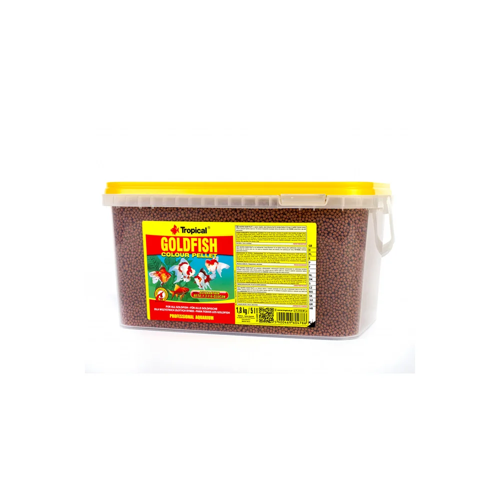 Tropical goldfish colour pellet 5l 1,8kq