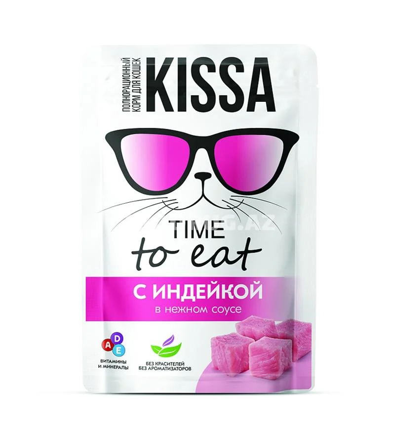 Kissa влажный корм для кошек с индейкой 75 г