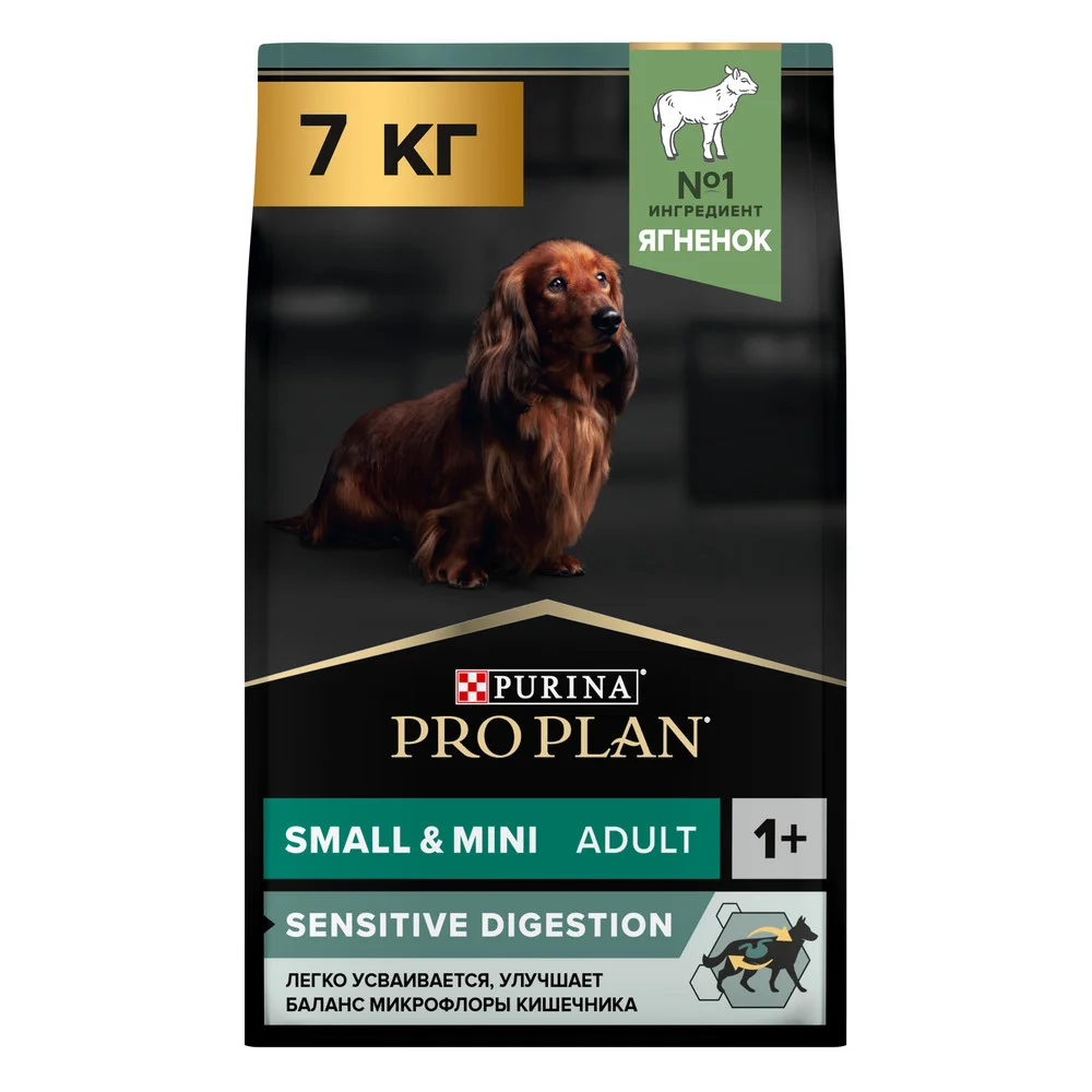 Purina Pro Plan Small/Mini Adult сухой корм для собак мелких пород с ягнёнком 7 кг
