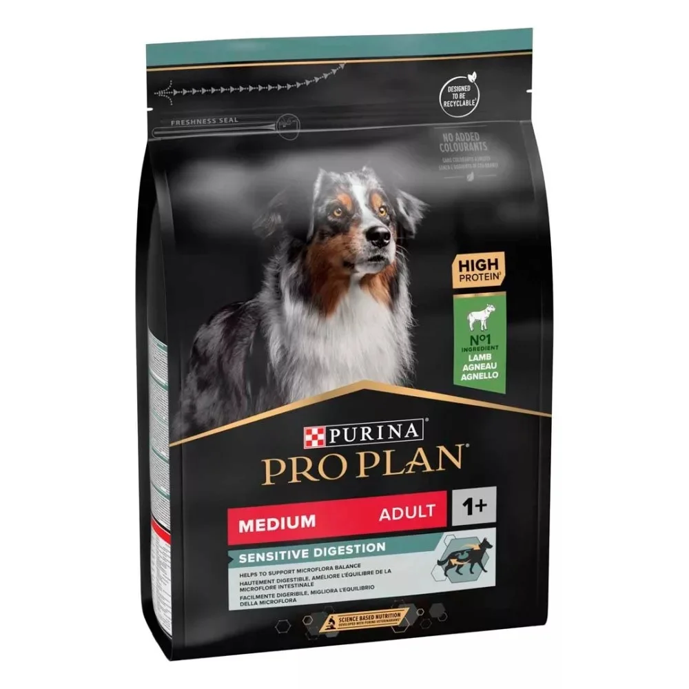 Purina Pro Plan Medium Adult сухой корм для собак средних пород с ягнёнком