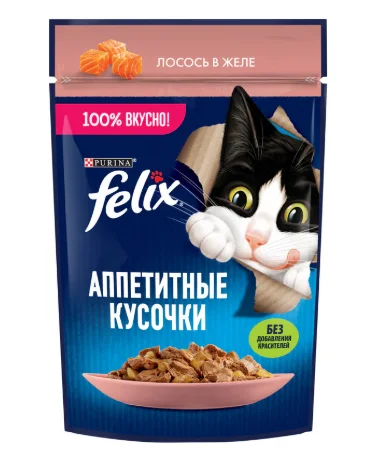 Felix Kitten влажный корм для котят с курицей в желе 75 г