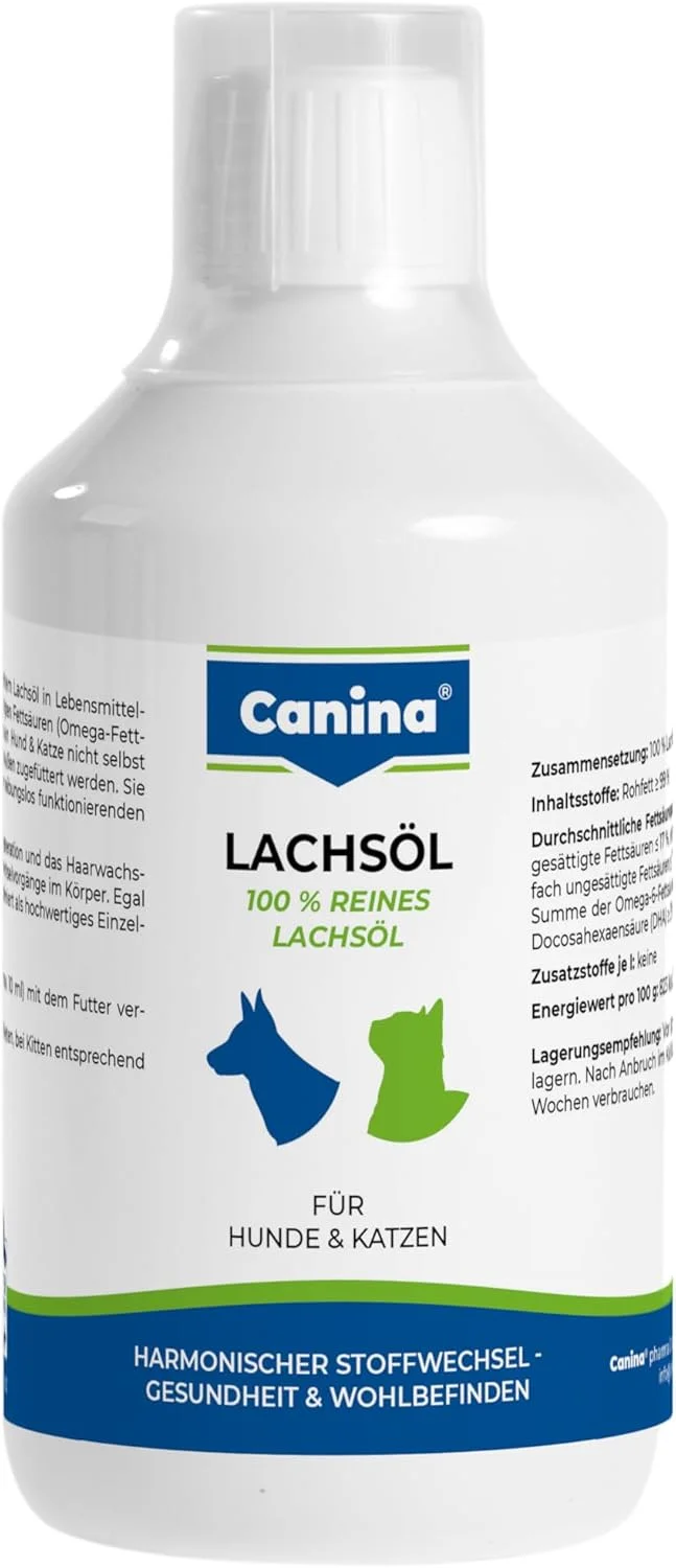 Canina Lachsöl losos yağı pişik və itlər üçün 250 ml