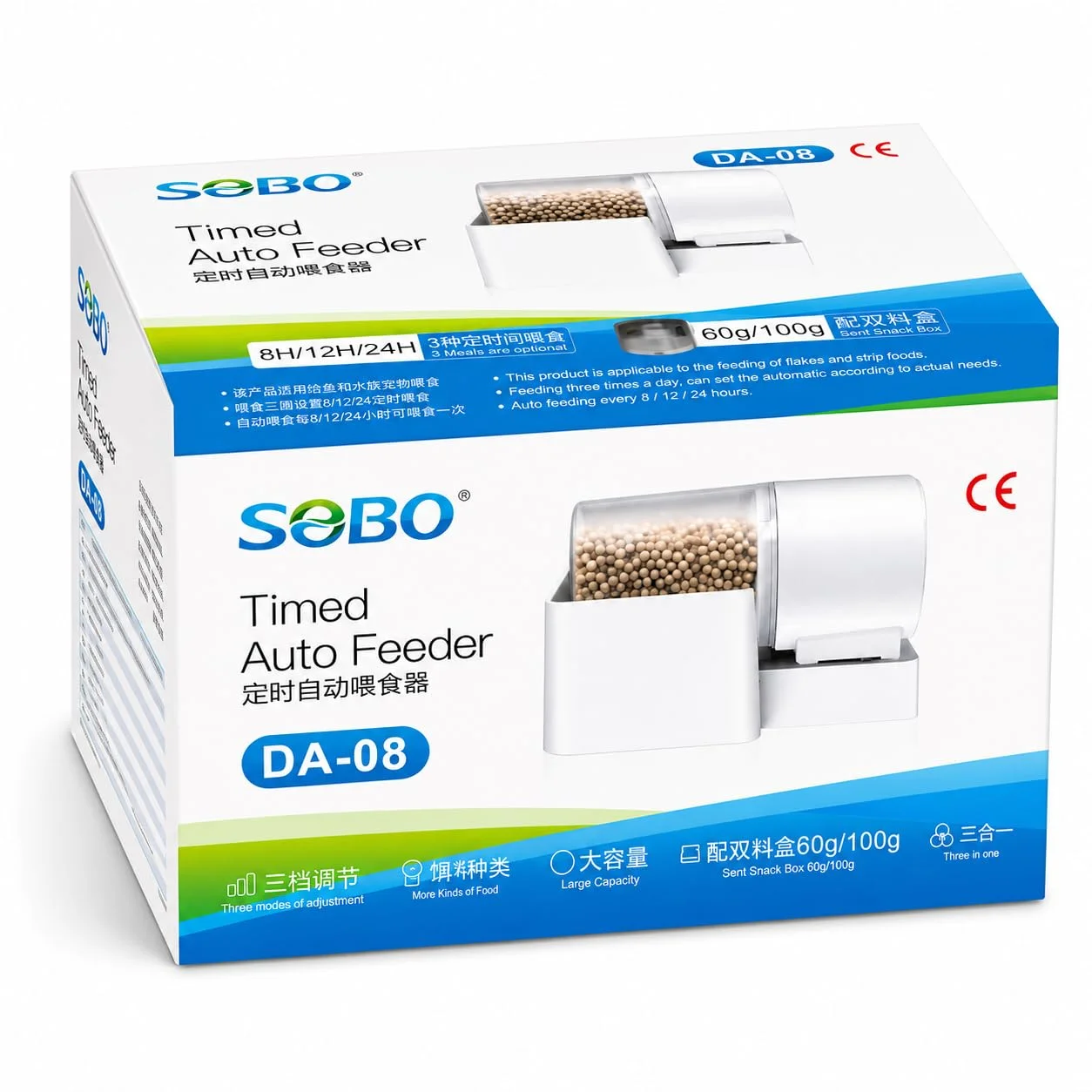 SOBO DA‑08 автоматическая кормушка с таймером