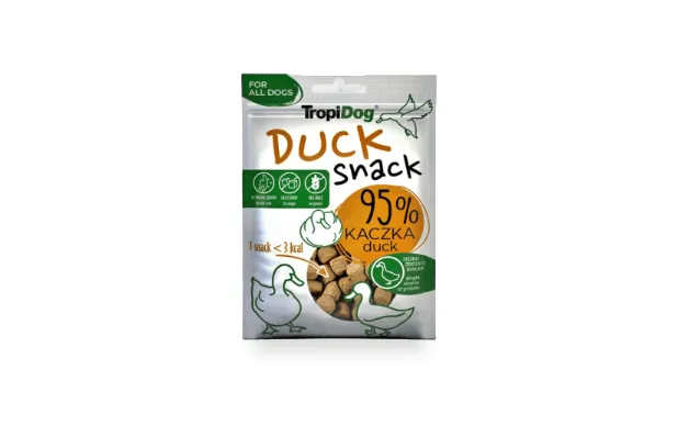 TropiDog Snack Duck – лакомства для собак со вкусом утки