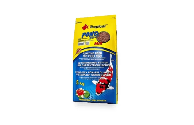Tropical pond pellet mix 1kq şəffaf qablaşdırma